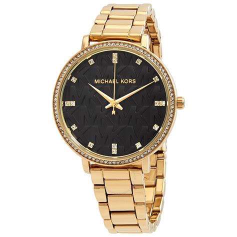 michael kors pyper black|michael kors pyper ladies watch.